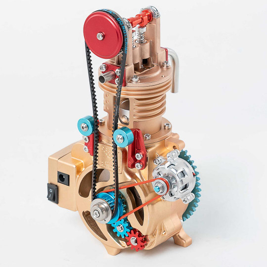 Metal model of a single-cylinder engine Metal model of a...