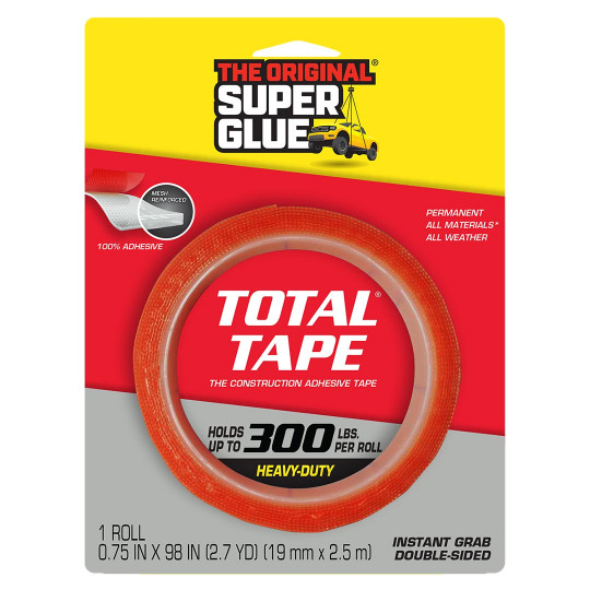 Total double-sided tape on...