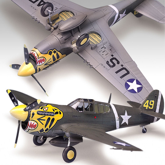P-40 E Warhawk 1/72 plastic...