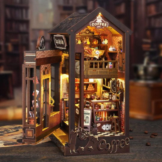Puzzle 3D Book Nook MAGIC COFFEE SHOP Puzzle 3D Book Nook MAGIC...