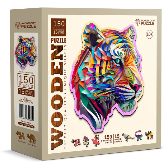 Rainbow Tiger Animal Puzzle...