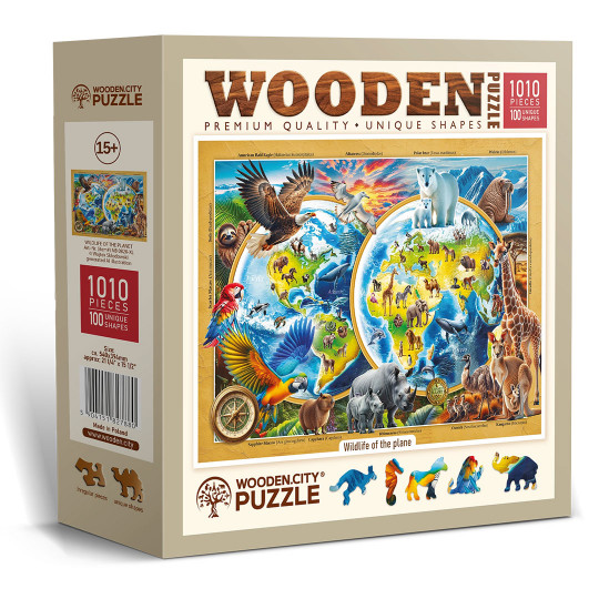 Wildlife of the Planet Animal puzzle 1010/100 Wooden City Wildlife of the Planet...