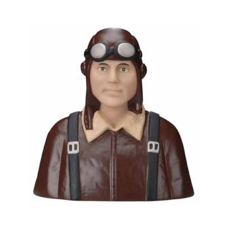 Embedded accessory Bust of German pilot painted 14/18-1/5/5 | Scientific-MHD