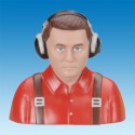 Red painted on -board Civil Pilot Bust accessory - 1/4 | Scientific-MHD