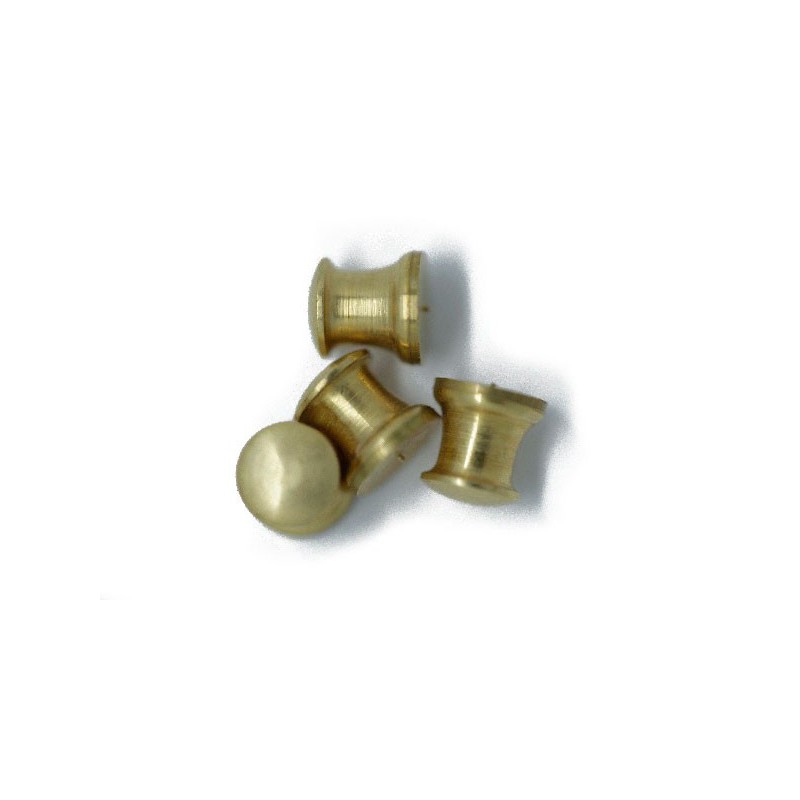 Brass capstillage in 8x8mm brass (4pcs) brass brass (4pcs) | Scientific-MHD