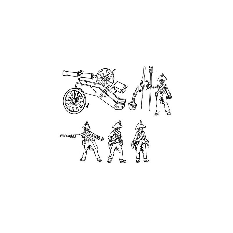 French artillery figurine 1805 1/72 | Scientific-MHD
