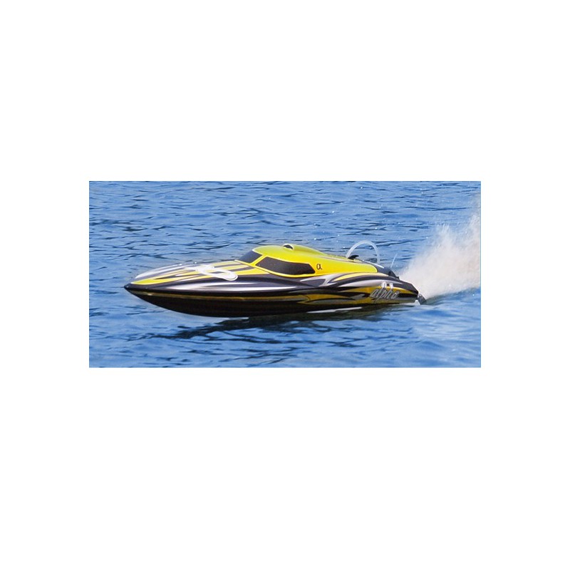 Alpha BL 1M RTS Radiochered Electric Boat yellow / MHD3S | Scientific-MHD