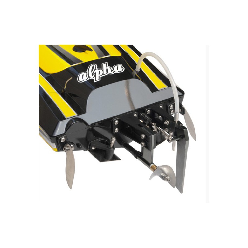 Alpha BL 1M RTS Radiochered Electric Boat yellow / MHD3S | Scientific-MHD