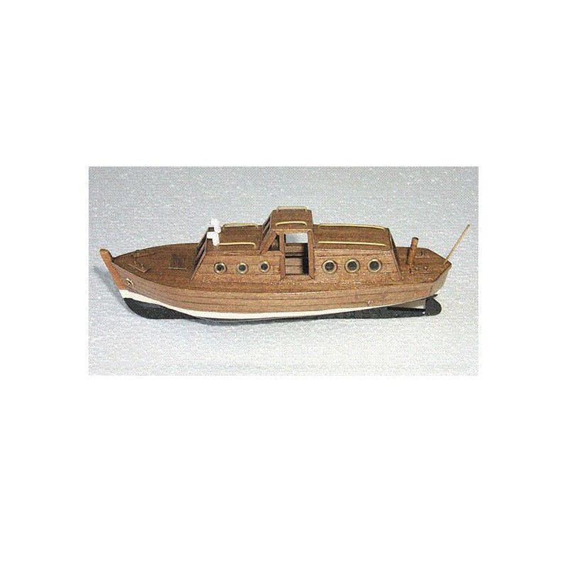 Boat accommodation canoe with long diesel engine. 125mm | Scientific-MHD