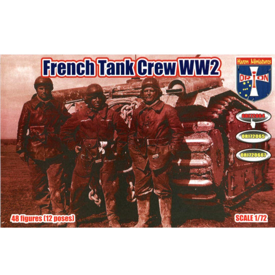 Figurine French tank crew...