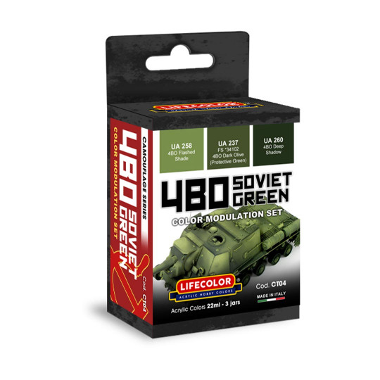 Acrylic paint Green Colors...