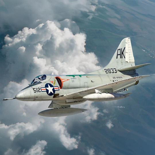 Plastic model of A-4B Sky...