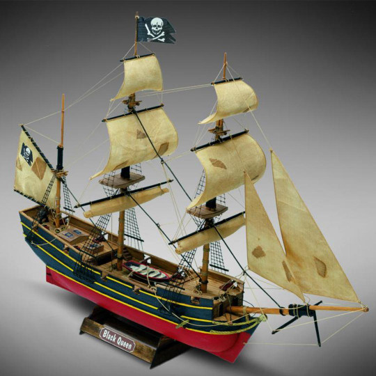 Black Queen static boat
