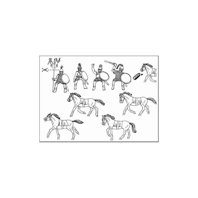 Carthaginian cavalry figurine 1/32 | Scientific-MHD
