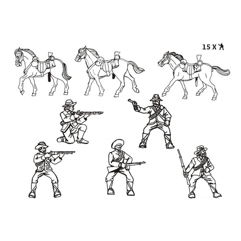 1/72 border horsemen figurine | Scientific-MHD