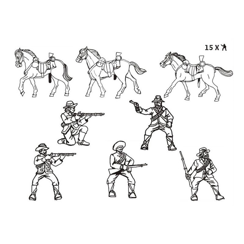 1/72 border horsemen figurine | Scientific-MHD