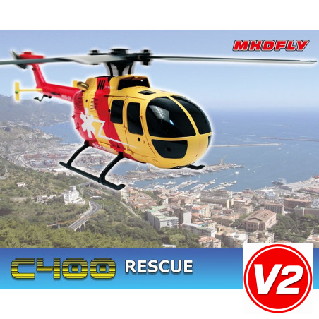 Radio -controlled electric helicopter C 400 Rescuequadripale | Scientific-MHD