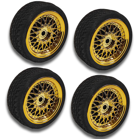 Set of 4 Wheels with Retro...