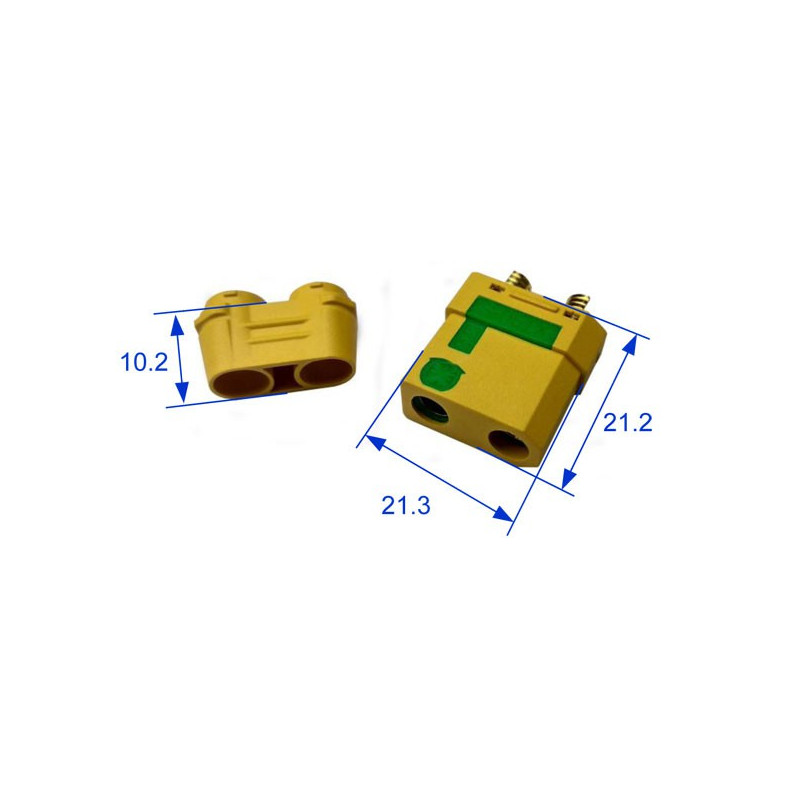Radio-controlled charger for radiocomanded device XT-90 anti-tip female | Scientific-MHD