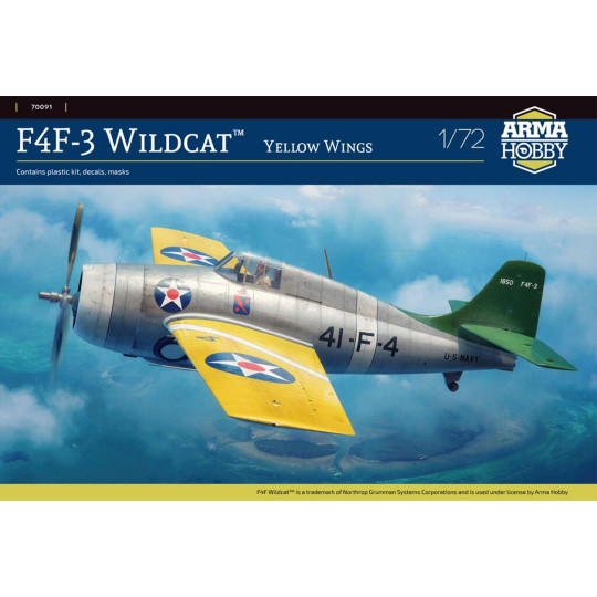 Model F4F-3 Wildcat Yellow...