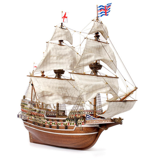 Model of English galleon...