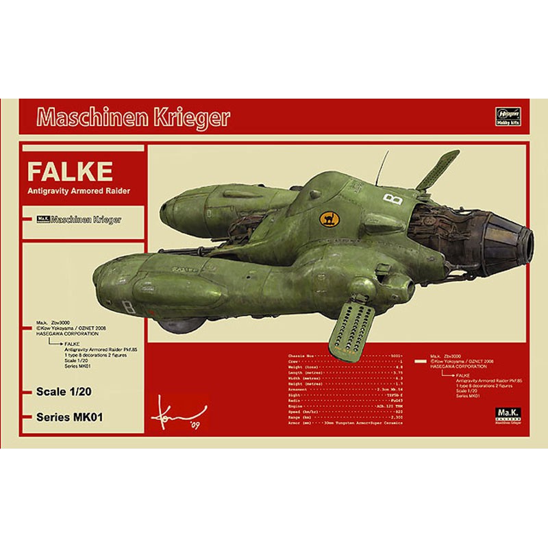 PKF.85 Falke "Bomber Cat" 1/20 plastic fiction model | Scientific-MHD