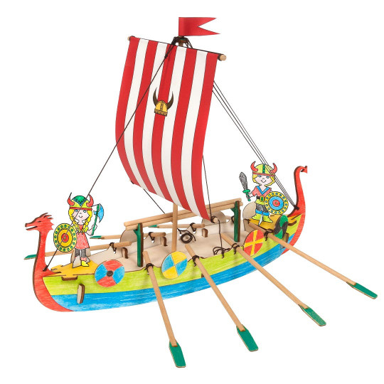 Model of a wooden Viking...