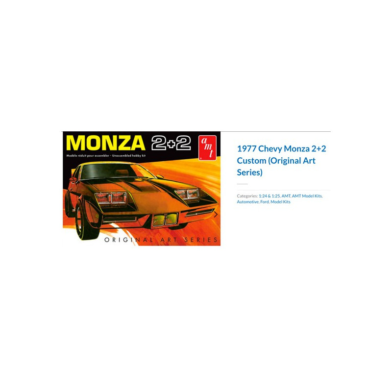 Chevy Monza 2+2 Customs 1/25 plastic car cover | Scientific-MHD