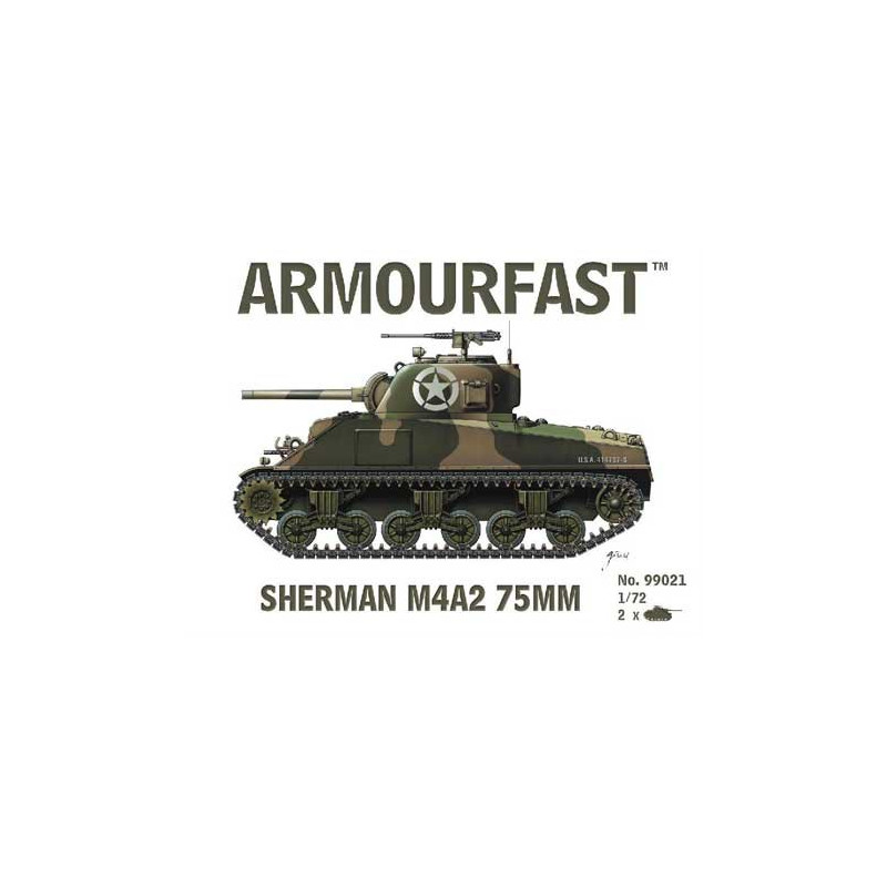Sherman M4A2 75mm 1/72 plastic tank model | Scientific-MHD