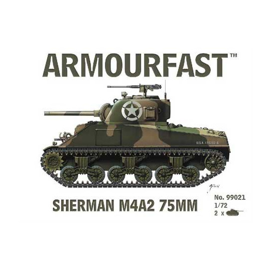 Sherman M4A2 75mm 1/72 plastic tank model | Scientific-MHD
