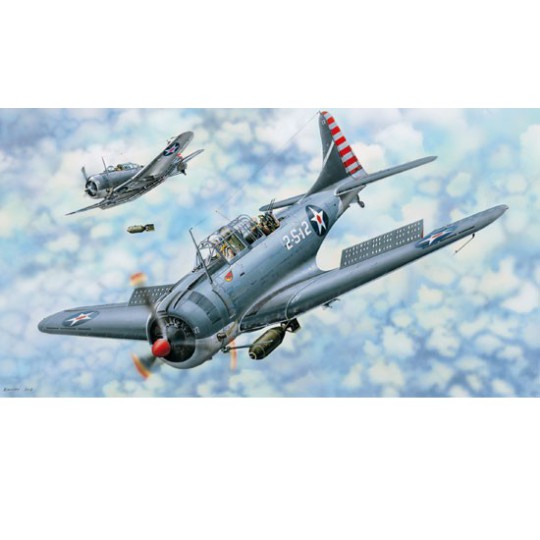 SBD-3/4 DAUNTLESS 1/18 plastic plane model SBD-3/4 DAUNTLESS 1/18 plastic plane model | Scientific-MHD