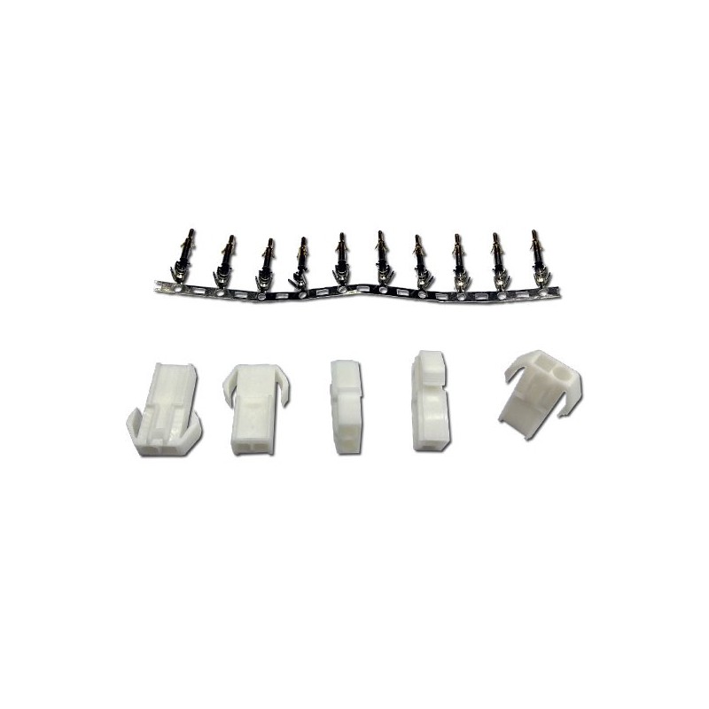 Charger for batteries for radio-controlled device mini-tamiya female gold (5 pcs) connector connector (5 pcs) | Scientific-MHD