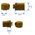 Charger for accusation for radio controlled device MT30 3 poles M+F (1 pair) | Scientific-MHD Charger for accusation for radio controlled device MT30 3 poles M+F (1 pair) | Scientific-MHD