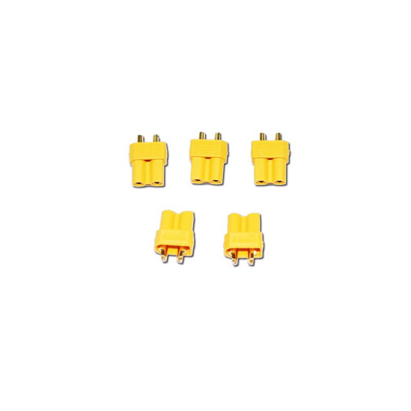 Charger for accusation for radio controlled device XT-30 Gold female (100 pcs) | Scientific-MHD