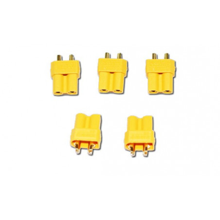 Charger for accusation for radio controlled device XT-30 Gold female (100 pcs) | Scientific-MHD