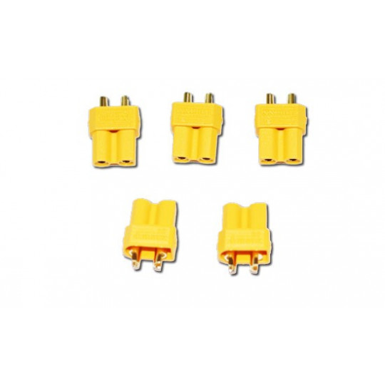 Charger for accusation for radio-controlled device XT-30 Gold female (5 pcs) | Scientific-MHD