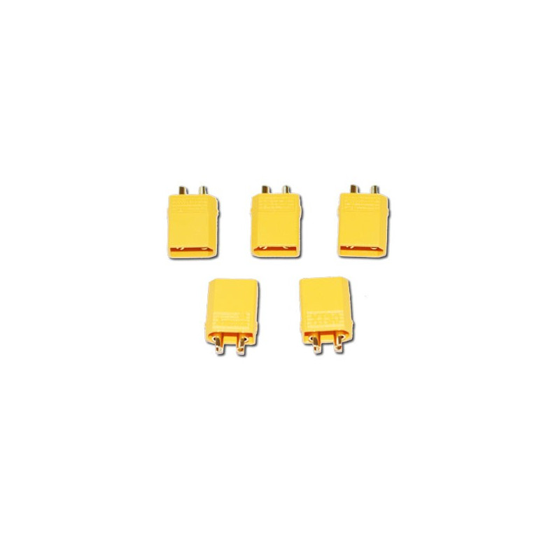 Charger for batteries for radio controlled device XT-30 Gold Male connector (100 pcs) | Scientific-MHD