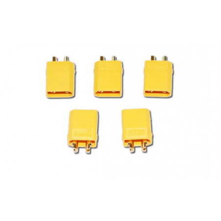Charger for batteries for radio controlled device XT-30 Gold Male connector (100 pcs) | Scientific-MHD