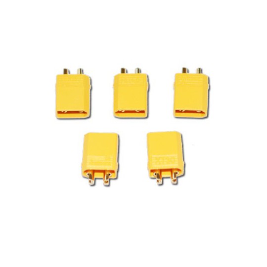 Charger for batteries for radio controlled device XT-30 Gold Male connector (100 pcs) | Scientific-MHD