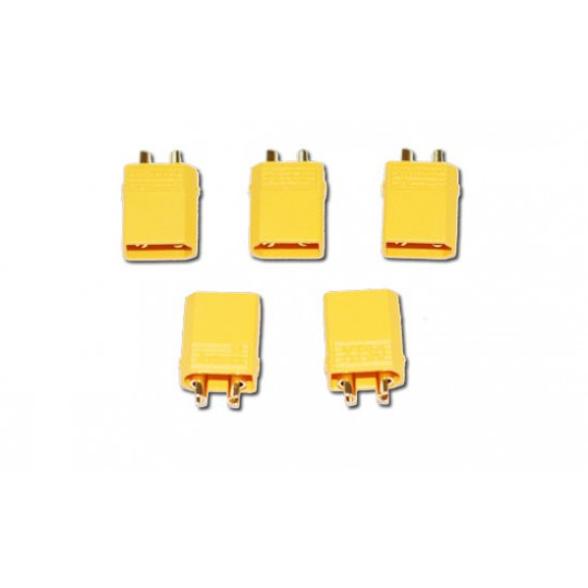 Charger for batteries for radio controlled device XT-30 Gold Male connector (100 pcs) | Scientific-MHD