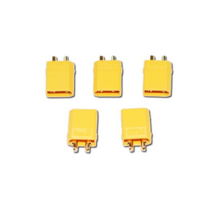 Charger for accusation for radio controlled device XT-30 Gold Male connector (5 pcs) | Scientific-MHD Charger for accusation for radio controlled device XT-30 Gold Male connector (5 pcs) | Scientific-MHD