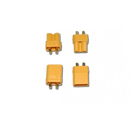 Charger for accusation for radio-controlled device XT-30 m+F Or (2 pairs) | Scientific-MHD