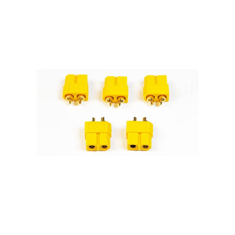 Charger for battery for radio controlled device XT-60 gold female (100pcs) | Scientific-MHD