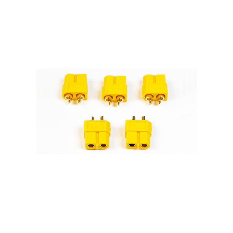 Charger for battery for radio controlled device XT-60 gold female (100pcs) | Scientific-MHD