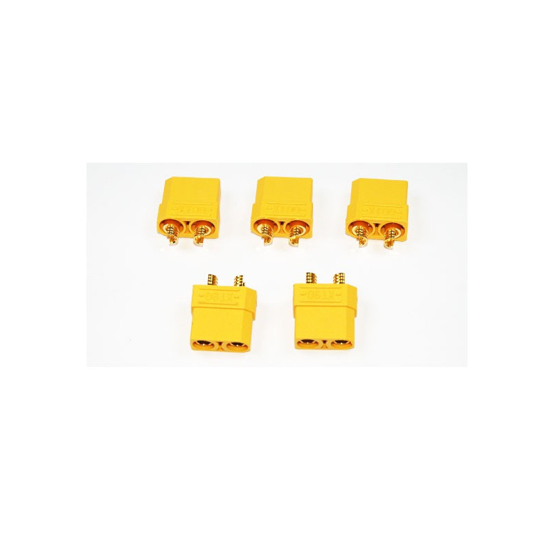 Charger for accusation for radio-controlled device XT-90 Gold female (5 pcs) female | Scientific-MHD