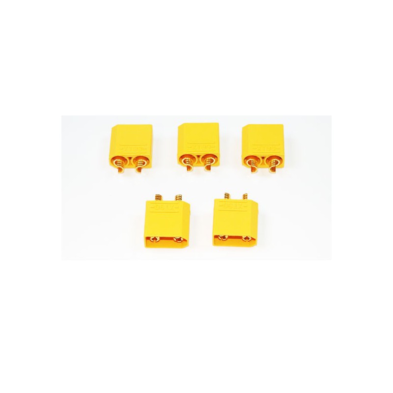 Charger for battery for radio controlled device Xt-90 Male gold connector (5 pcs) | Scientific-MHD