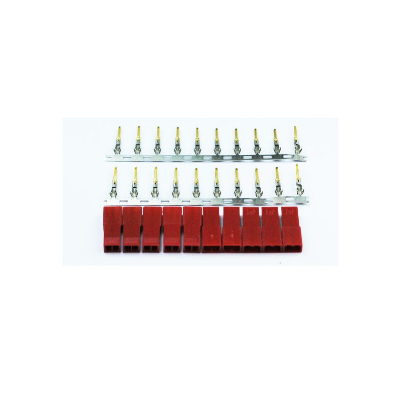 Radio -controlled charger for radiocomanded appliance female gold connector (10 pcs) | Scientific-MHD