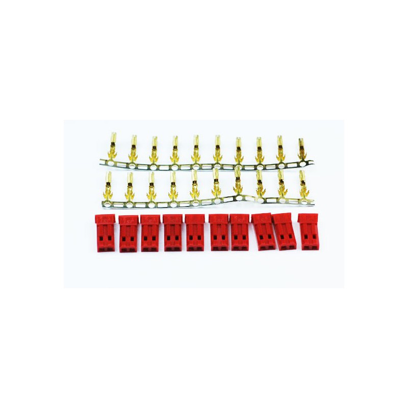 Charger for accused for radiocomanded device Male Gold Male connector (10 pcs) | Scientific-MHD