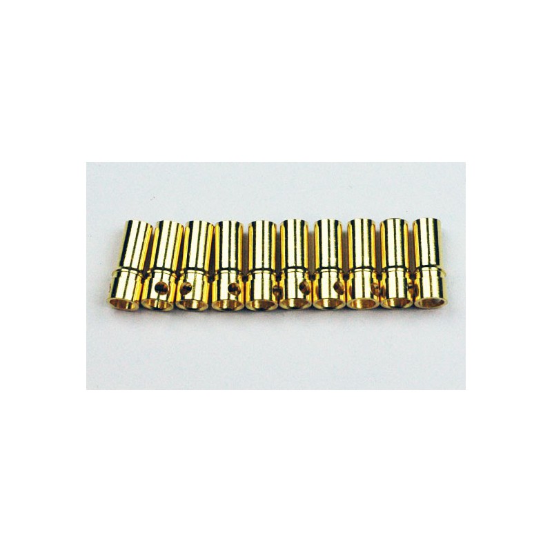 Charger for accusation of radio controlled cylindrical contacts 3.5mm gold female (100pcs) | Scientific-MHD