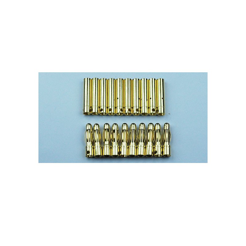 Charger for accusation for radiocheted device cylindrical contacts 4mm or m+f 10 pairs | Scientific-MHD